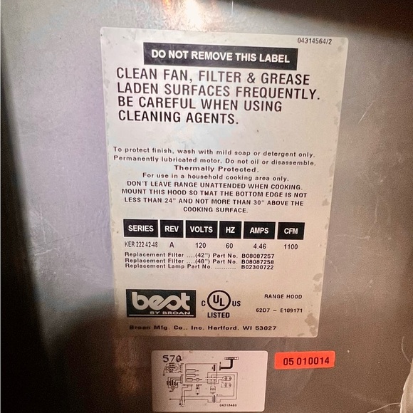 Broan Kitchen Best By Broan Ker222 4248 Luxury Range Hood Poshmark